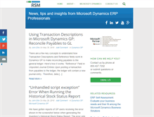 Tablet Screenshot of dynamicserppros.com
